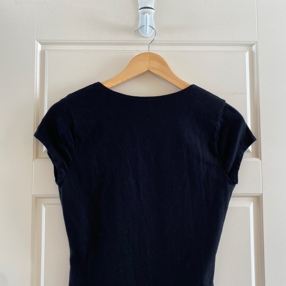 Old Navy Fitted Short-Sleeve V-Neck Bodysuit - Picture 6 of 6